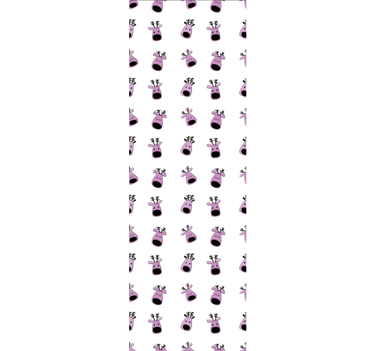 Happy Reindeer Faces animals wallpaper - TenStickers