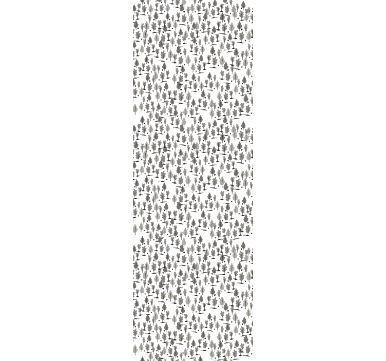 Nordic black silhouettes wallpaper of a tree - TenStickers