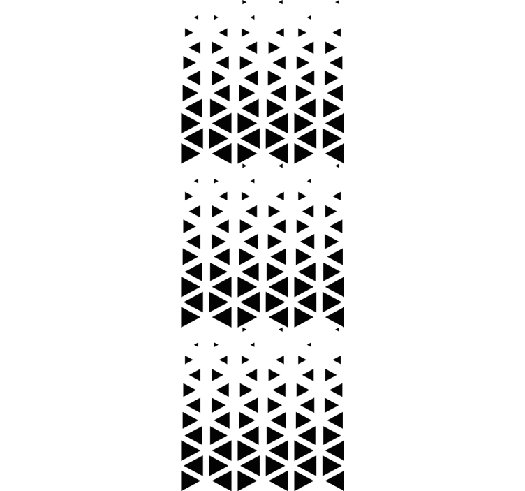 Black Triangle Arrangement wallpaper geometric - TenStickers
