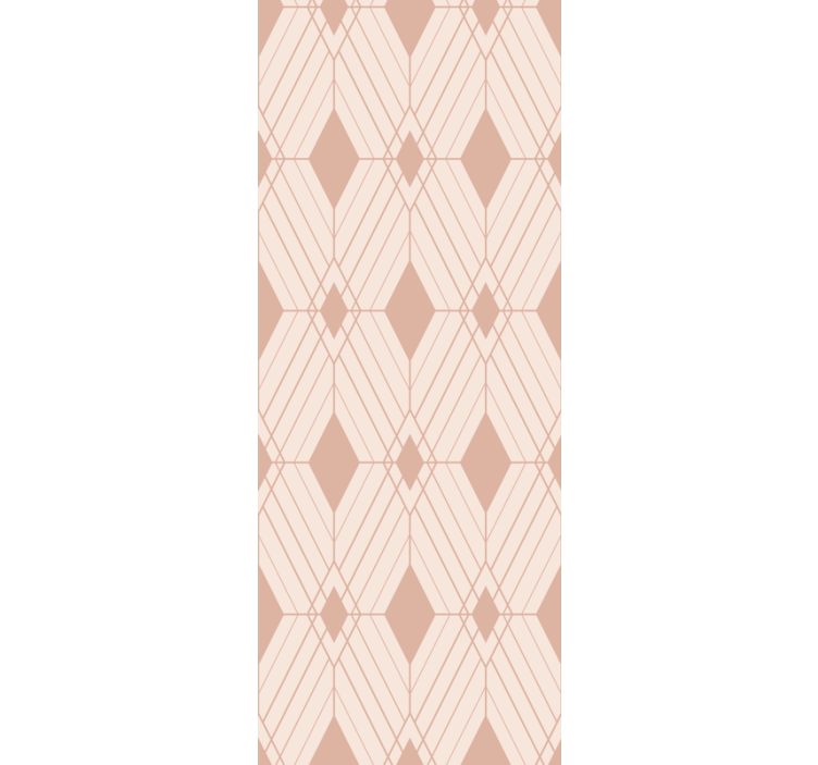 Pastel deco diamons wallpaper geometric - TenStickers