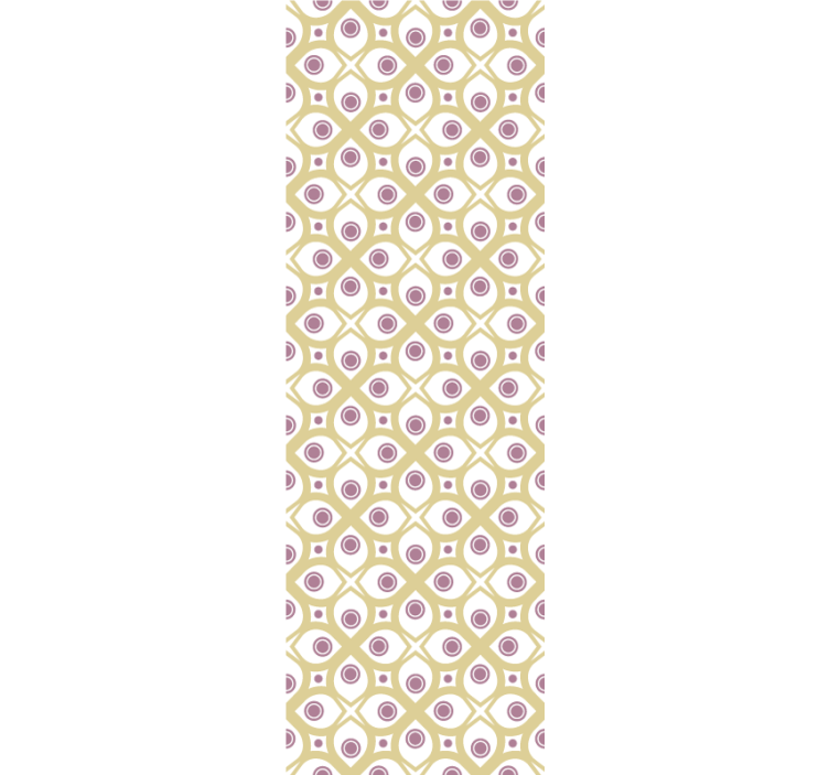 Retro eye pattern goemetric wallpaper - TenStickers