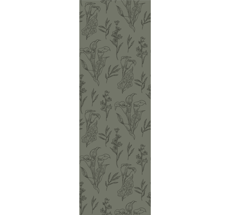 Floral Elements flowers wallpaper - TenStickers