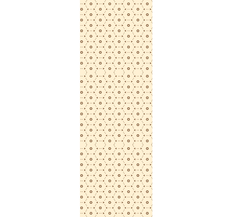 Geometric Flower Accents floral wallpaper - TenStickers