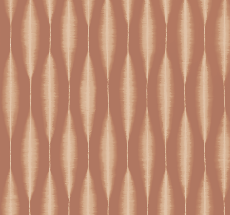 "Ikat Kasuri" Mocha Mousse goemetric wallpaper - TenStickers
