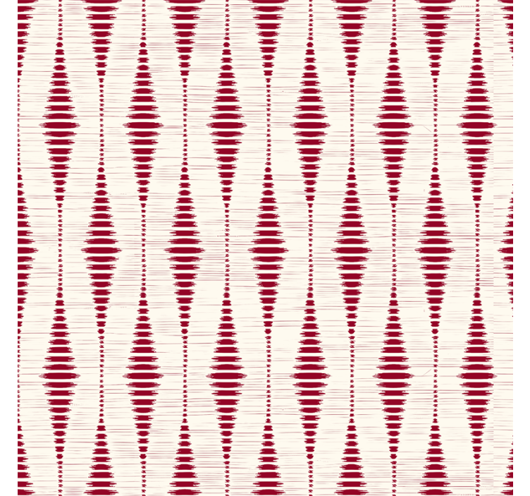 Red rabaul ikat goemetric wallpaper - TenStickers