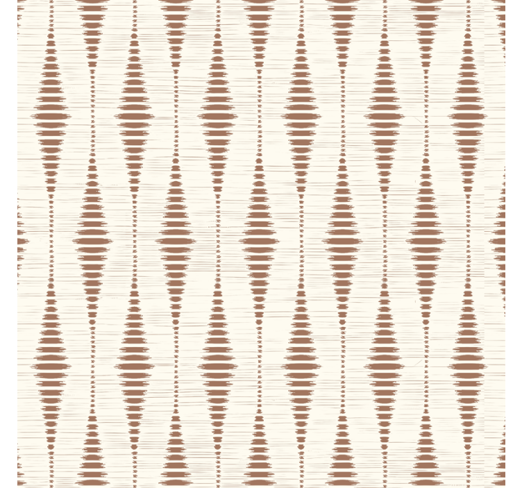 Mocha Mousse rabaul ikat goemetric wallpaper - TenStickers