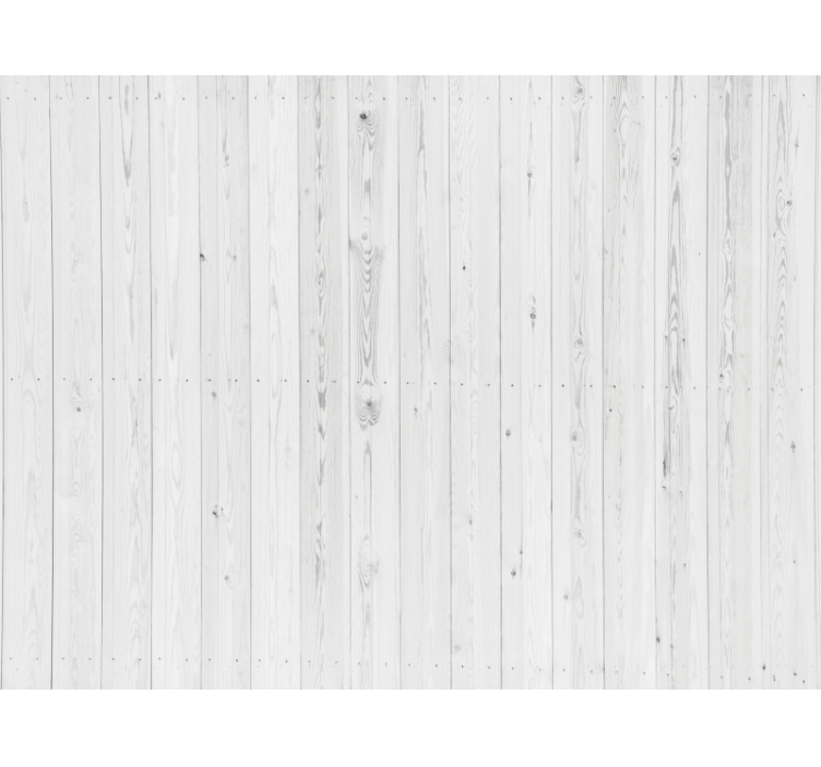 Wood effect wallpaper vintage white design - TenStickers