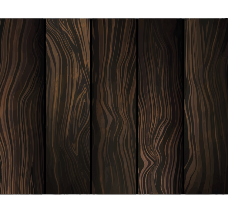 Wood effect wallpaper dark sheet design - TenStickers