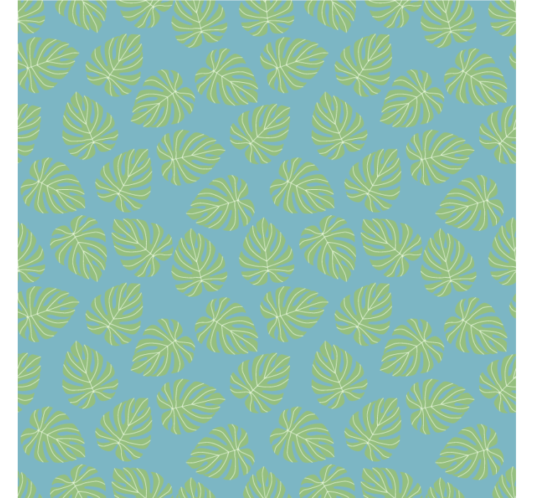 Wall paper in bedroom summertime green leaves design - TenStickers