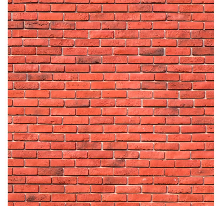 Bricks wallpaper in red realistic pattern - TenStickers