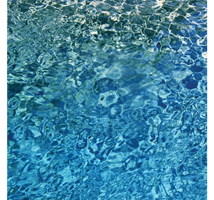 Textured wallpaper in blue realistic water - TenStickers