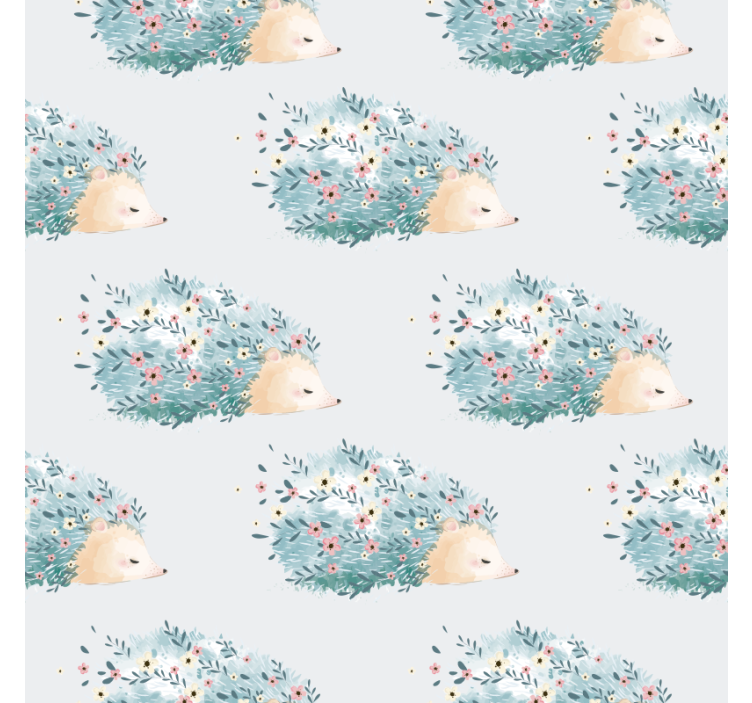 Textured wallpaper porcupine art - TenStickers