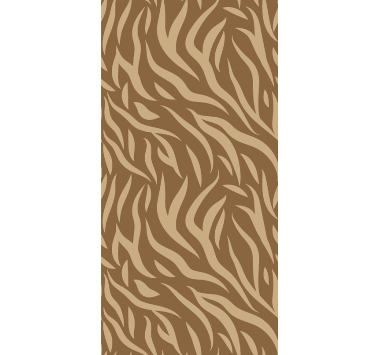 Textured wallpaper in brown and beige tiger skin pattern - TenStickers