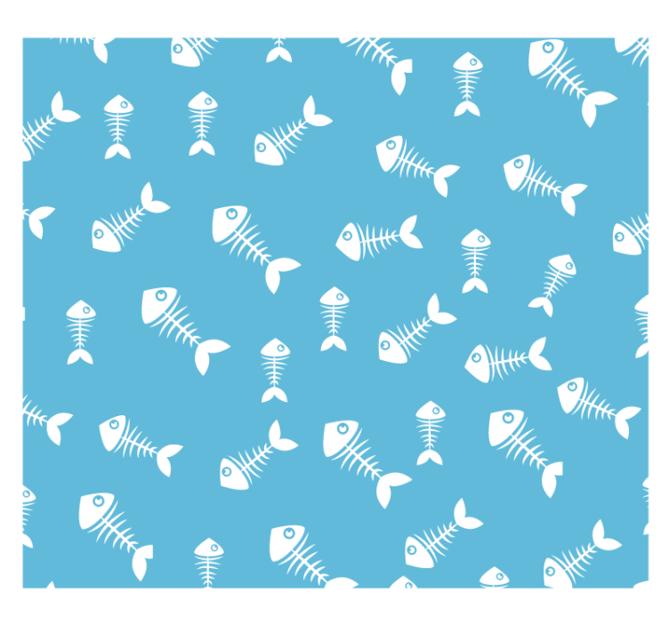 Fish bones animals wallpaper - TenStickers