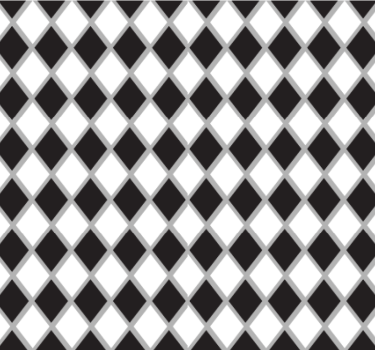 Wallpaper office black and white diamonds design - TenStickers