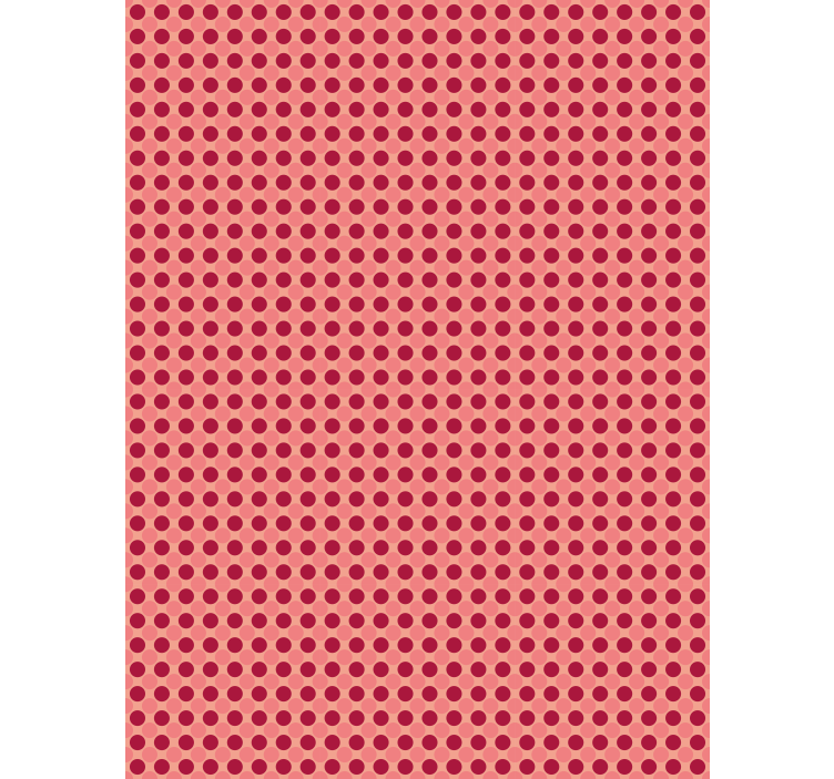 Hallway wallpaper with simple geometric dot pattern - TenStickers