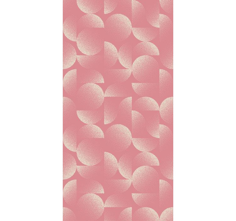 Wallpaper for dining area in pastel semicircles - TenStickers