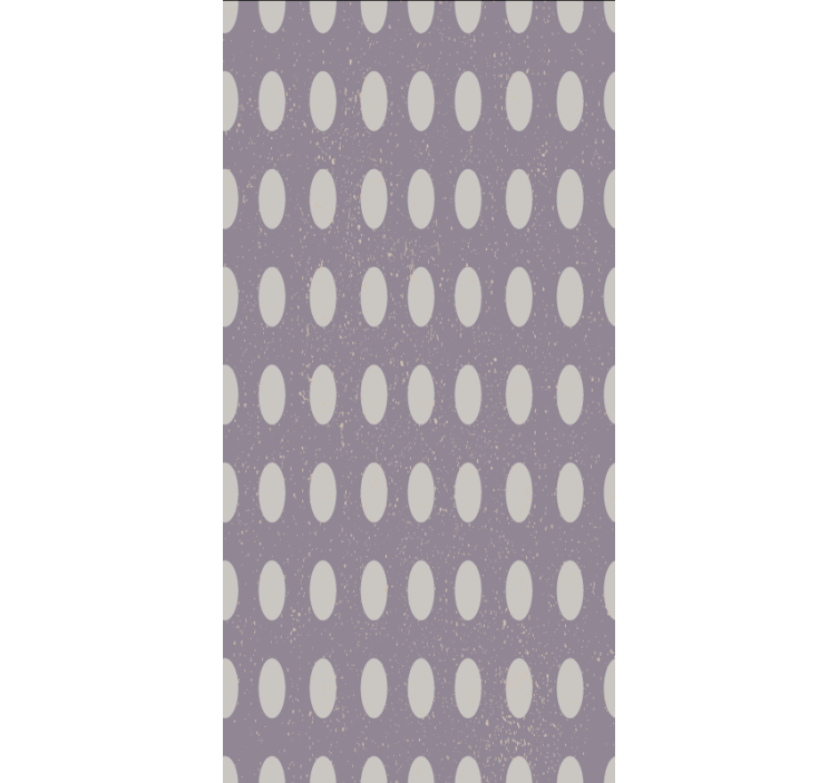 Wallpaper for dining area geometric gray and purple circles - TenStickers