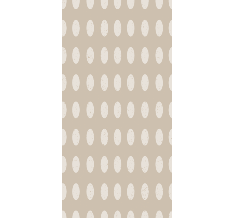 Wallpaper for dining area geometric white circle design - TenStickers