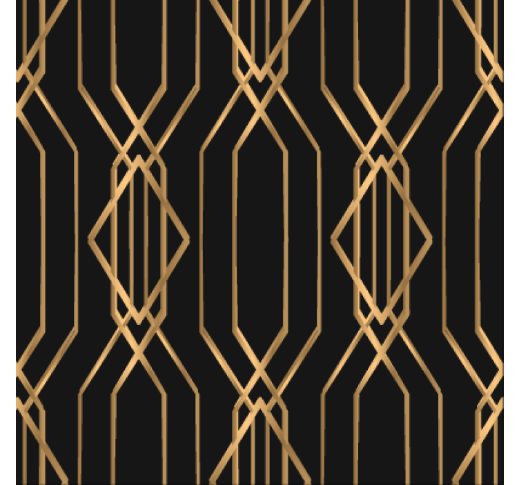 Wallpaper for dining area art deco elegance - TenStickers