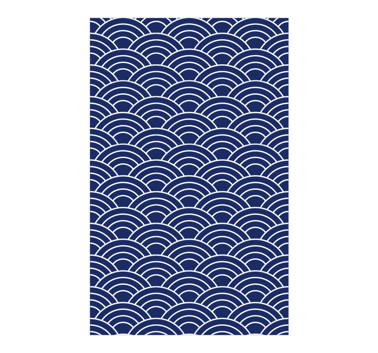 Wallpaper geometric wavy lines pattern - TenStickers