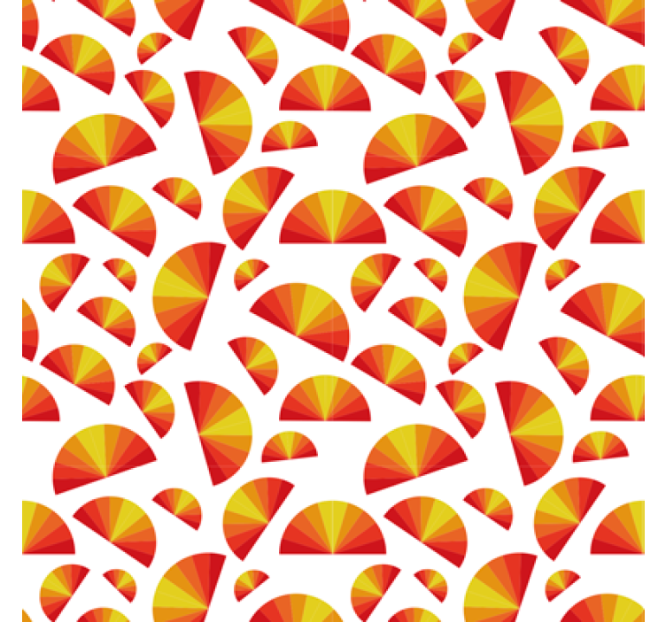 Wallpaper geometric circular pattern design - TenStickers