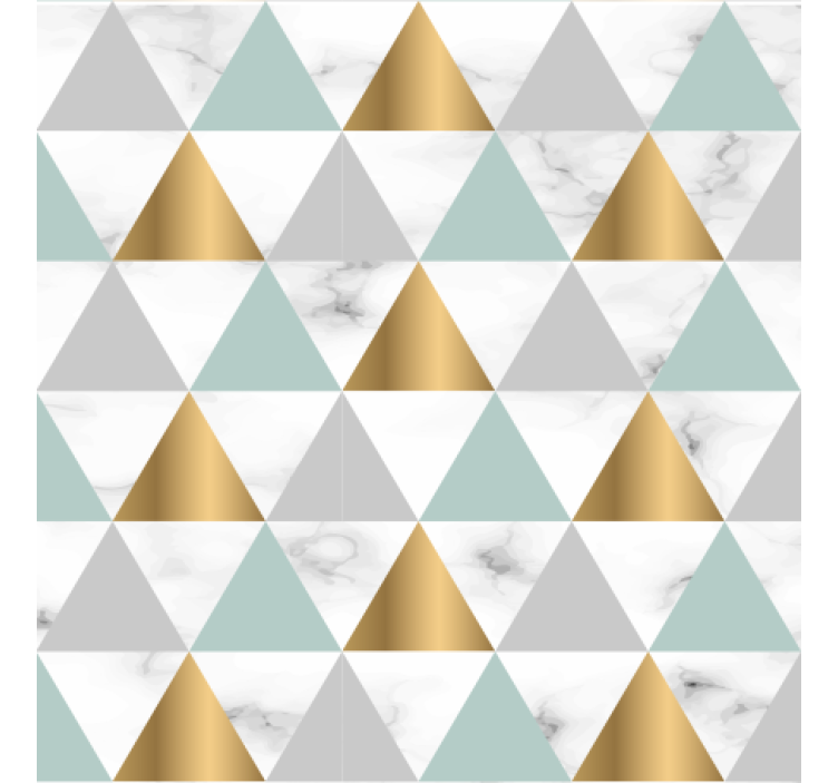 Wallpaper geometric triad design - TenStickers
