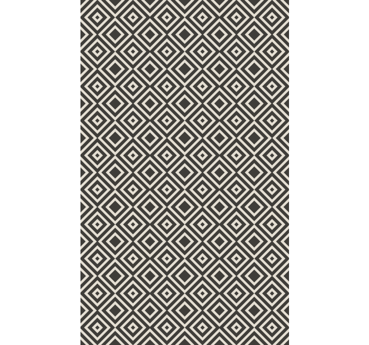 Wallpaper geometric diamond pattern design - TenStickers