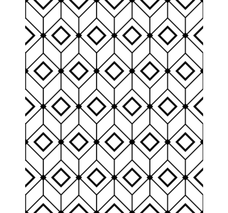 Wallpaper geometric modern diamond shapes - TenStickers