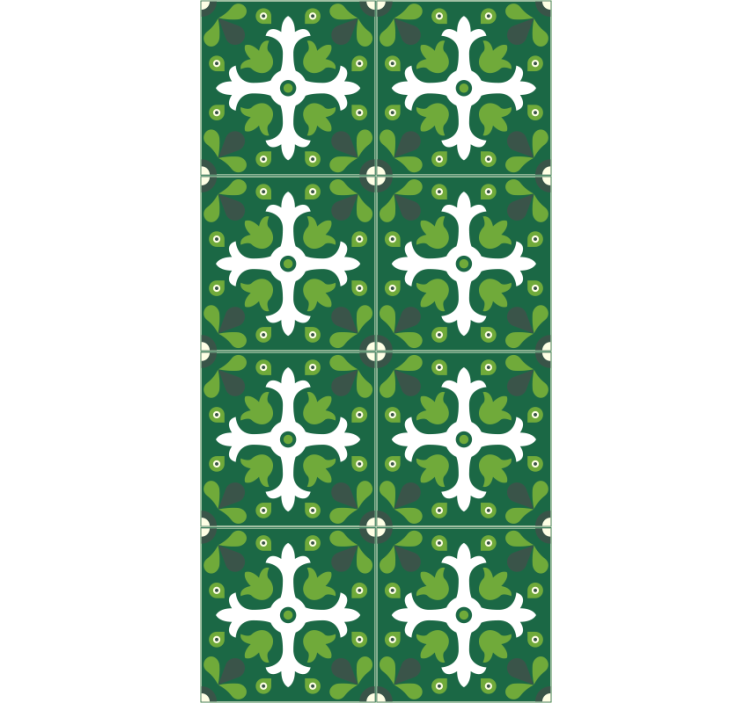 Nature wallpaper emerald botanical design - TenStickers