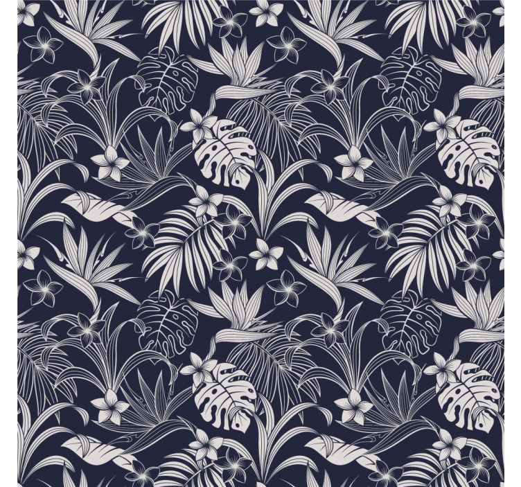 Nature wallpaper tropical floral design - TenStickers