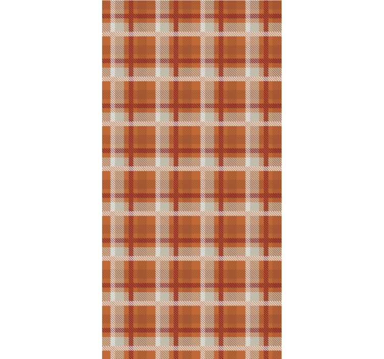 Master bedroom wallpaper autumn plaid - TenStickers