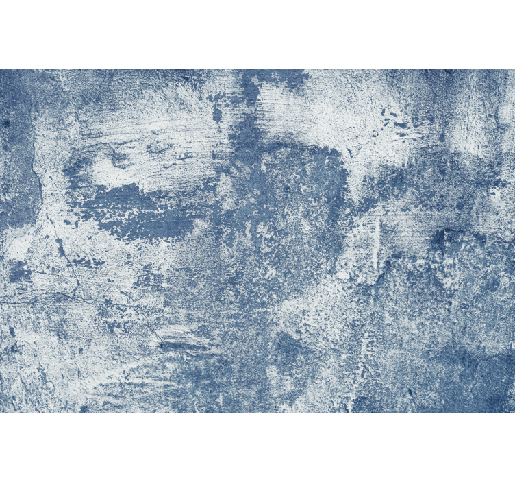 Stone effect wallpaper in blue concrete design - TenStickers
