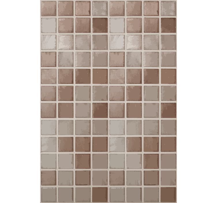 Tile effect wallpaper in ceramic squares pattern - TenStickers