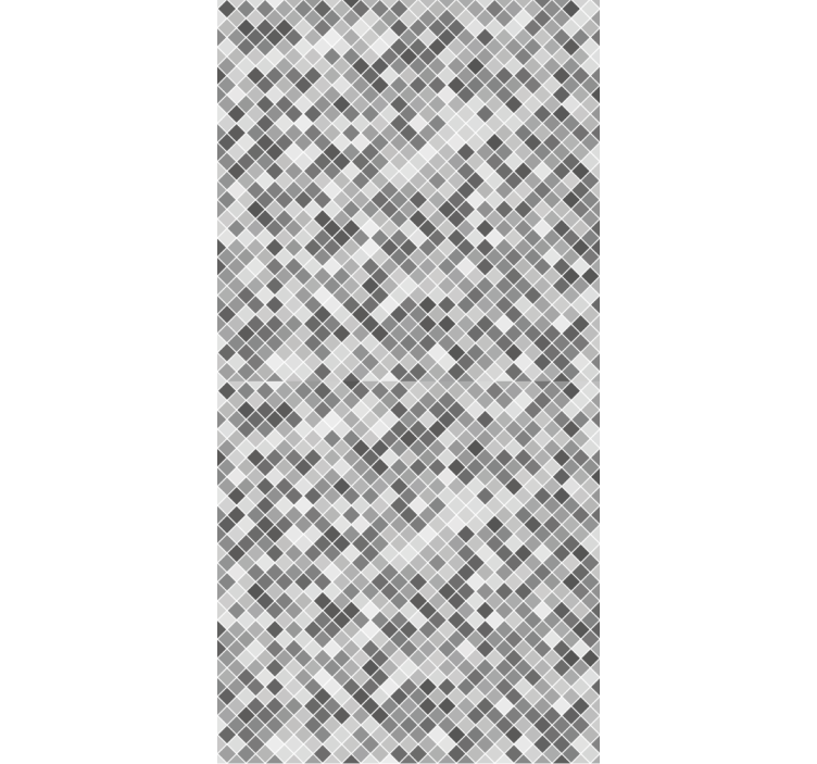 Tile effect wallpaper in gray tones squared pattern - TenStickers