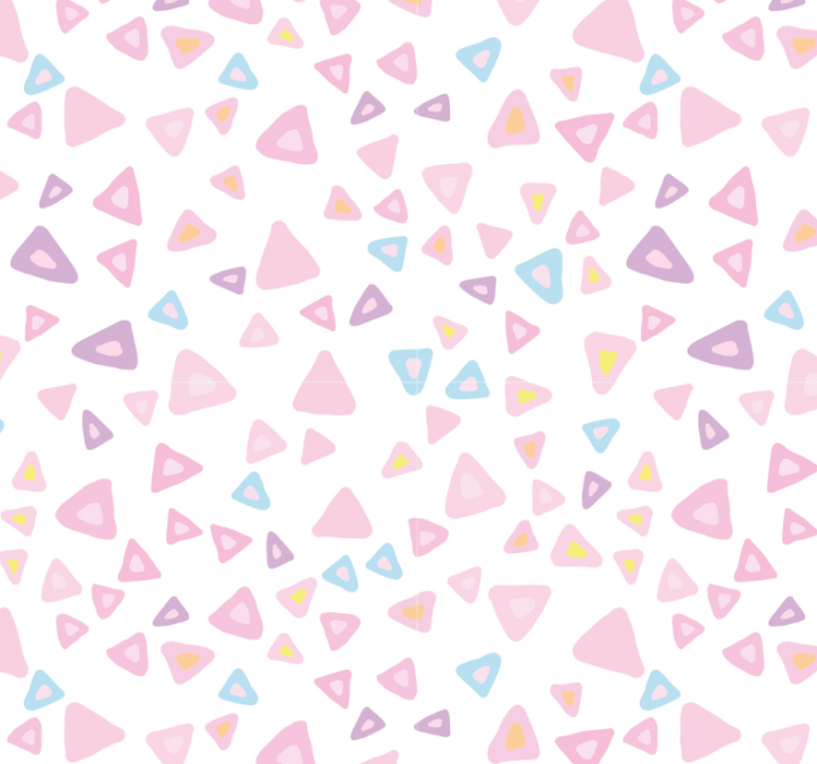 Tile effect wallpaper kawaii style pastel pattern - TenStickers