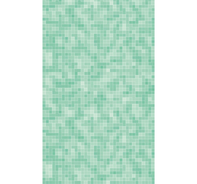 Tile effect wallpaper mint mosaic design - TenStickers