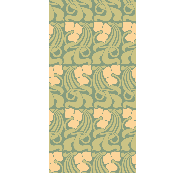 Hallway wallpaper in art nouveau design - TenStickers