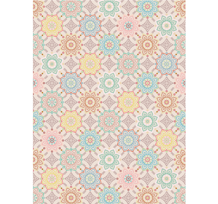 Hallway wallpaper original "granny chic" - TenStickers