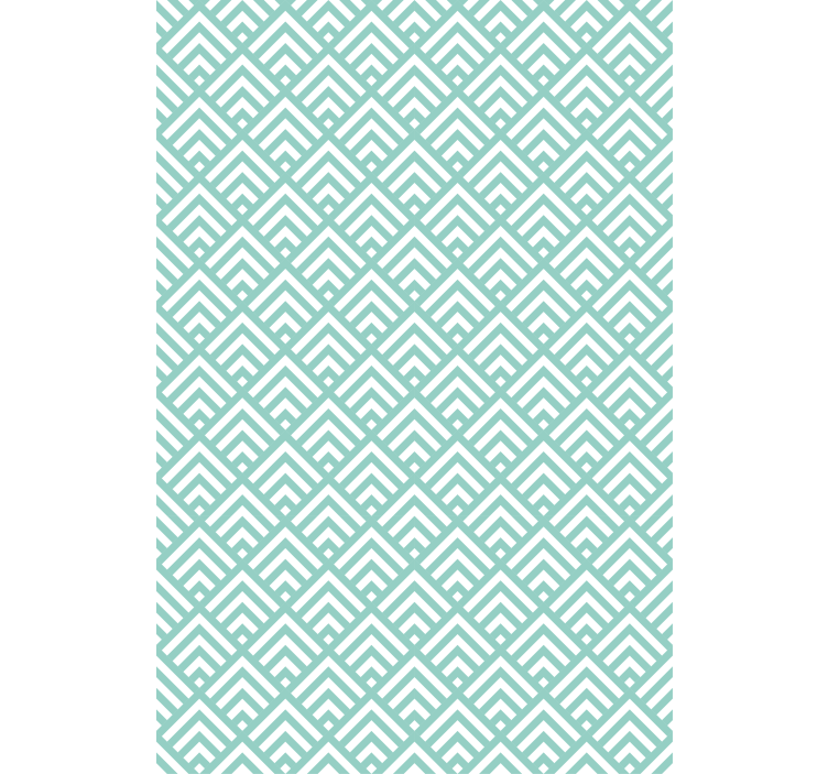 Nordic wallpaper with irregular aquamarine lines - TenStickers