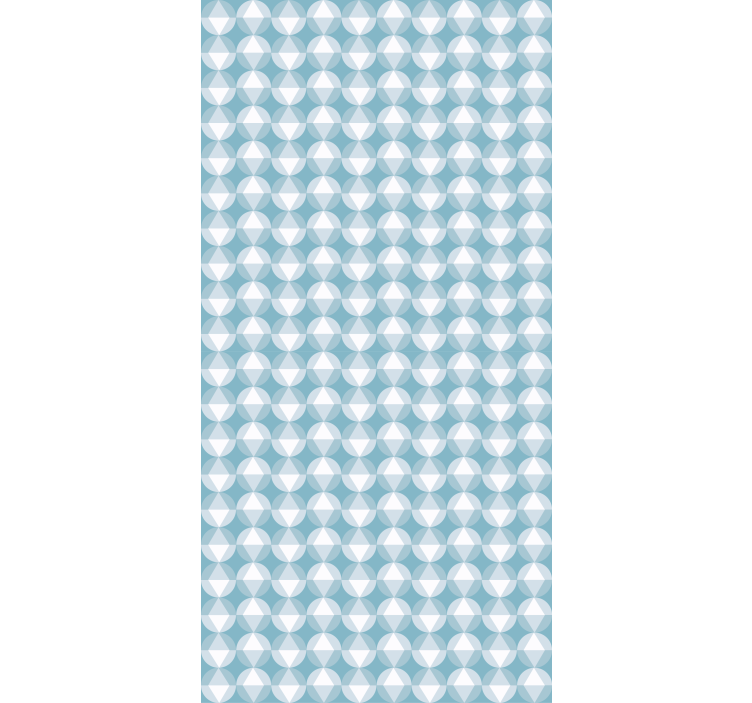 Textured wallpaper in geometric blue harmony - TenStickers