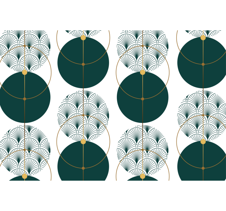 Wallpaper geometric glamour style geometric art - TenStickers