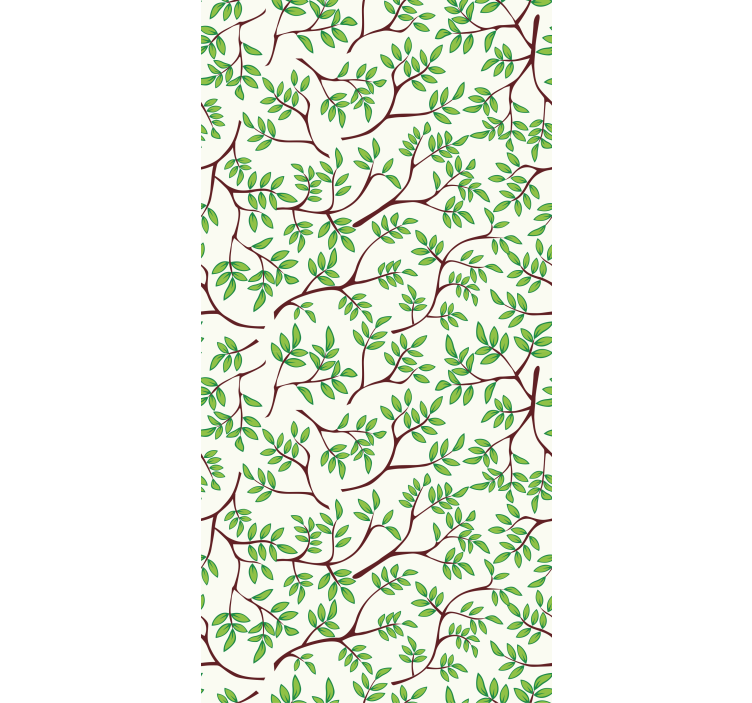 Wallpaper of a tree with a thin branches pattern - TenStickers