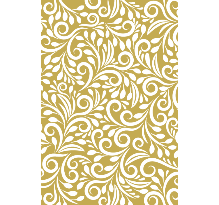 Contemporary wallpaper in a golden pattern - TenStickers