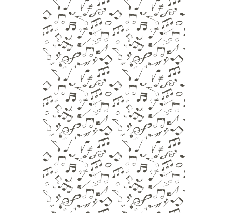 Wallpaper childrens room musical notes cascade - TenStickers