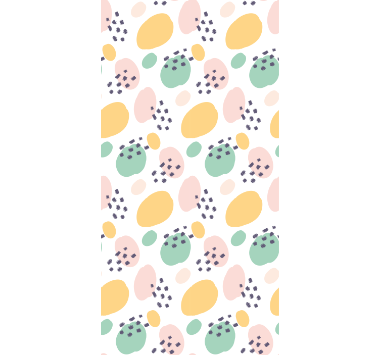 Wallpaper teenage bedroom pastel abstract shapes - TenStickers