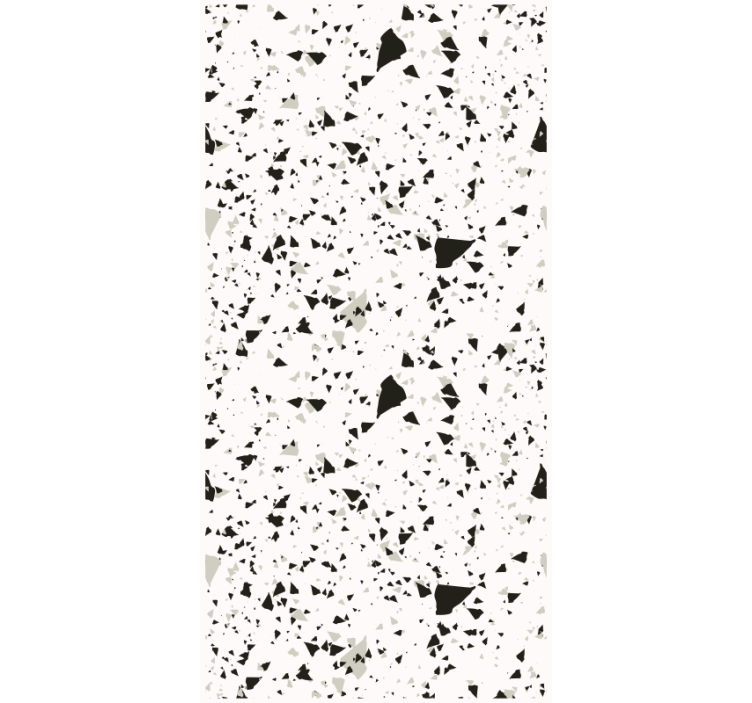 Kitchen wallpaper gray white and black terrazzo - TenStickers