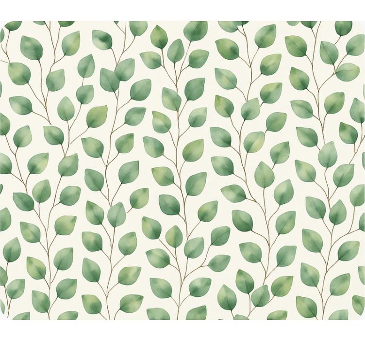 Living area wallpaper rainforest leaf design - TenStickers