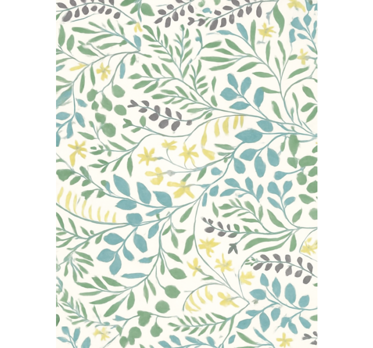 Leaves wallpaper wild meadow stems - TenStickers