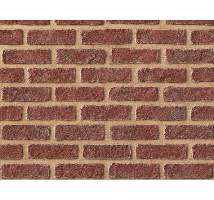 Bricks wallpaper weathered red brick design - TenStickers